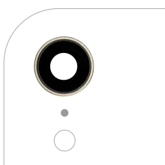 Back Camera Lens With Bracket & Bezel For iPhone XR (Aftermarket Plus) (Yellow) (10 Pack)