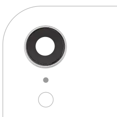 Back Camera Lens With Bracket & Bezel For iPhone XR (Aftermarket Plus) (White) (10 Pack)