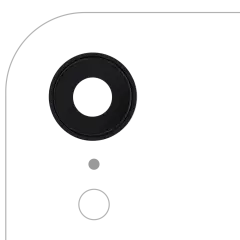 Back Camera Lens With Bracket & Bezel For iPhone XR (Aftermarket Plus) (Black) (10 Pack)