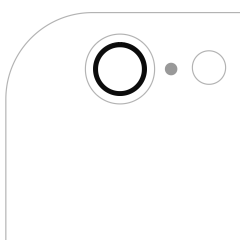 Back Camera Lens (Glass Only) With Adhesive For iPhone 6 / 6S (All Colors) (10 Pack) (Real Sapphire l Premium)