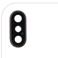Back Camera Lens With Bracket & Bezel For iPhone XS / XS Max (Aftermarket Plus) (Gold) (10 Pack)