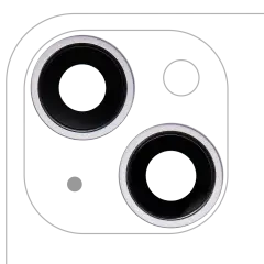 Back Camera Lens With Bracket & Bezel For iPhone 14 / 14 Plus (2 Piece Set) (Premium) (Purple)