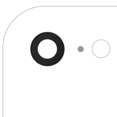 Back Camera Lens With Bracket & Bezel For iPhone 7 (10 Pack) (Real Sapphire l Premium)