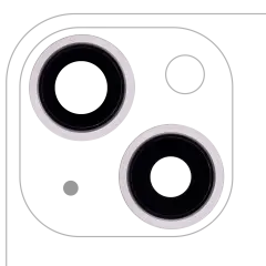 Back Camera Lens With Bracket  & Bezel For iPhone 13 / 13 Mini  ( 2 Piece) (Aftermarket Plus) (Pink)