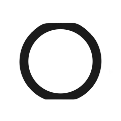 Home Button Gasket For iPad Mini 3 / Air 2 / Pro 9.7" (Black) (10 Pack)