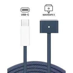 140W USB-C to MagSafe 3 Charging Cable For MacBook Pro (1.8 m / 6 ft) (OEM Grade A) (Bulk Packaging) (Midnight Blue)