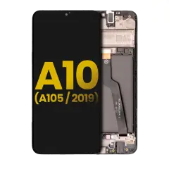 LCD Assembly With Frame For Samsung Galaxy A10 (A105 / 2019) (International Dual Sim Version) (Refurbished) (Black)