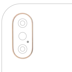 Back Camera Bezel Ring Only For iPhone XS / XS Max (Gold) (10 Pack)