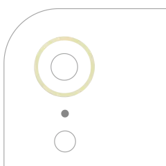 Back Camera Bezel Ring Only For iPhone XR (Yellow) (10 Pack)
