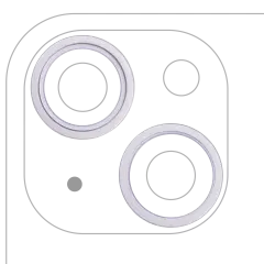 Back Camera Bezel Ring Only For iPhone 14 / 14 Plus (Purple) (2 Piece Set)