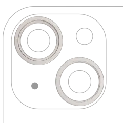 Back Camera Bezel Ring Only For iPhone 14 / 14 Plus (Starlight) (2 Piece Set)