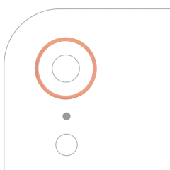Back Camera Bezel Ring Only For iPhone XR (Coral) (10 Pack)