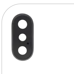 Back Camera Lens With Bracket & Bezel For iPhone X (Space Gray) (Real Sapphire l Premium)
