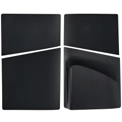 Faceplate Cover (Top & Bottom) For Sony PlayStation 5 Slim Disc Edition (Black)