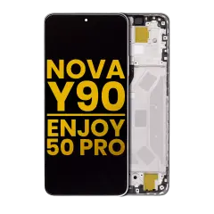 LCD Assembly With Frame For Huawei Nova Y90 / Enjoy 50 Pro (Refurbished) (Pearl White)