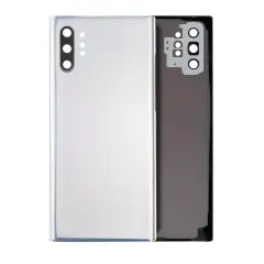 Back Cover Glass With Camera Lens For Samsung Galaxy Note 10 Plus / 5G (Service Pack) (Aura Glow / Silver)