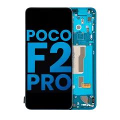 LCD Assembly With Frame For Xiaomi Poco F2 Pro / Redmi K30 Pro (Aftermarket: Incell) (Neon Blue)