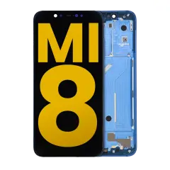 OLED Assembly With Frame For Xiaomi Mi 8 (Refurbished) (Blue)