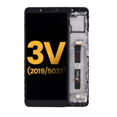 LCD Assembly With Frame For Alcatel 3V (5032 / 2019) (Refurbished) (Elegant Black)