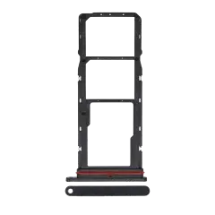 Dual Sim Card Tray For Motorola One (XT1941 / 2018) / Moto P30 (XT1943 / 2018) (Black)