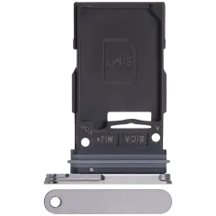 Single Sim Card Tray For Samsung Galaxy S25 / S25 Plus (Premium) (Silver Shadow)