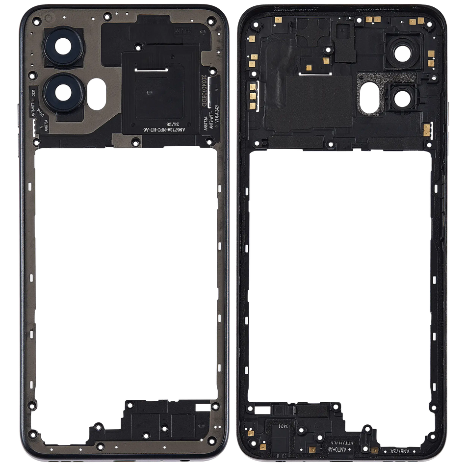 Mid-Frame Housing Compatible For Moto G Power 5G (XT2415 / 2024) (Midnight Blue)