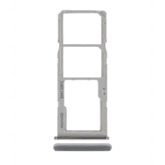 Dual Sim Card Tray For Samsung Galaxy A70 (A705 / 2019) (Silver)
