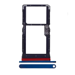 Sim Card Tray (Dual Sim) For Motorola One Fusion Plus (XT2067-2 / 2020) (Genuine OEM) (Twilight Blue)