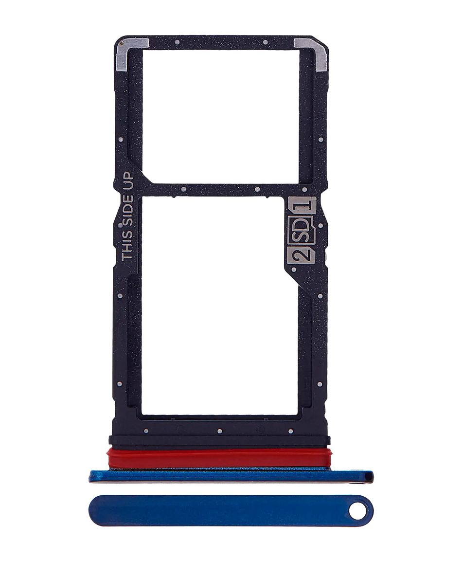 Sim Card Tray (Dual Sim) Compatible For Motorola One Fusion Plus (XT2067-2 / 2020) (Genuine OEM) (Twilight Blue)