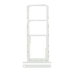 Dual Sim Card Tray For Samsung Galaxy A03S (A037F / 2021) (White)