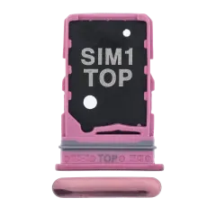 Dual Sim Card Tray For Samsung Galaxy A80 (A805 / 2019) (Pink)