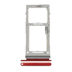 Dual Sim Card Tray For Samsung Galaxy Note 10 Lite (Aura Red)