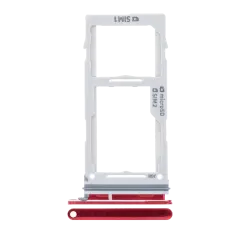 Dual Sim Card Tray For Samsung Galaxy S10 / S10 Plus (Cardinal Red)