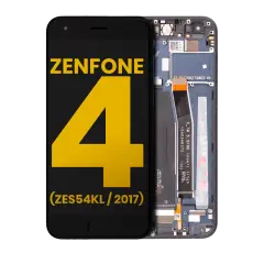 LCD Assembly With Frame For Asus ZenFone 4 (ZE554KL / 2017)  (Refurbished) (Black)