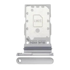 Dual Sim Card Tray For Samsung Galaxy S22 / S22 Plus (White)