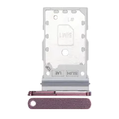 Dual Sim Card Tray For Samsung Galaxy S22 Ultra (Burgundy)
