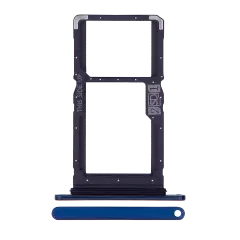 Sim Card Tray (Dual Sim) For Motorola One Hyper (XT2027-1 / 2020) (Genuine OEM) (Blue)