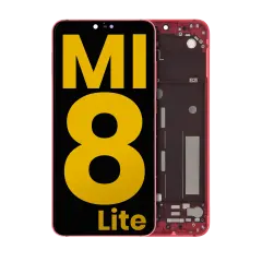 LCD Assembly With Frame For Xiaomi Mi 8 Lite (Refurbished) (Twilight Gold)