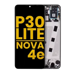 LCD Assembly With Frame For Huawei P30 Lite / Nova 4e (Refurbished) (6GB RAM) (Midnight Black)