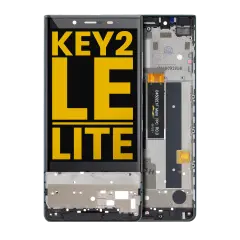 LCD Assembly With Frame For BlackBerry KEY2 LE / Lite (BBE100 Series) (Refurbished) (Slate)