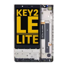 LCD Assembly With Frame For BlackBerry KEY2 LE / Lite (BBE100 Series) (Refurbished) (Champagne)