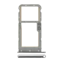 Sim Card Tray For Motorola Moto G Fast (XT2045  / 2020) (Genuine OEM) (Pearl White)