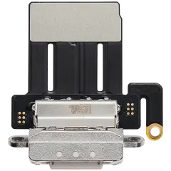 Charging Port Flex Cable For iPad Pro 11" 5th Gen (2024) (Aftermarket Plus) (Silver)