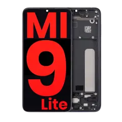 OLED Assembly With Frame For Xiaomi Mi 9 Lite (Aftermarket Plus) (Onyx Gray)