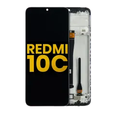 LCD Assembly With Frame For Xiaomi Redmi 10C (Refurbished) (All Colors)
