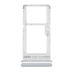 Dual Sim Card Tray For Xiaomi Redmi Note 10 5G (Chrome Silver)