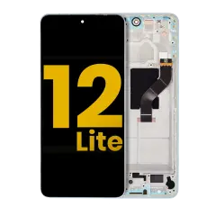 OLED Assembly With Frame For Xiaomi 12 Lite (Refurbished) (Lite Green)