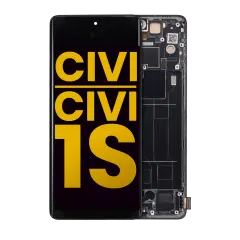 OLED Assembly With Frame For Xiaomi Civi / Civi 1S (Refurbished) (Black)