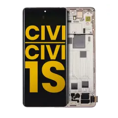 OLED Assembly With Frame For Xiaomi Civi / Civi 1S (Refurbished) (Pink)
