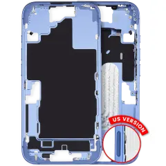Mid-Frame Housing  W/ Small Parts For iPhone 16 (US Version) (Used OEM Pull: Grade A) (Ultramarine)